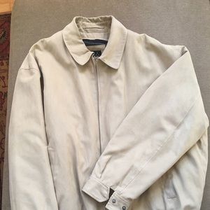 Jos A Bank Tan Bomber Jacket. Sz XL